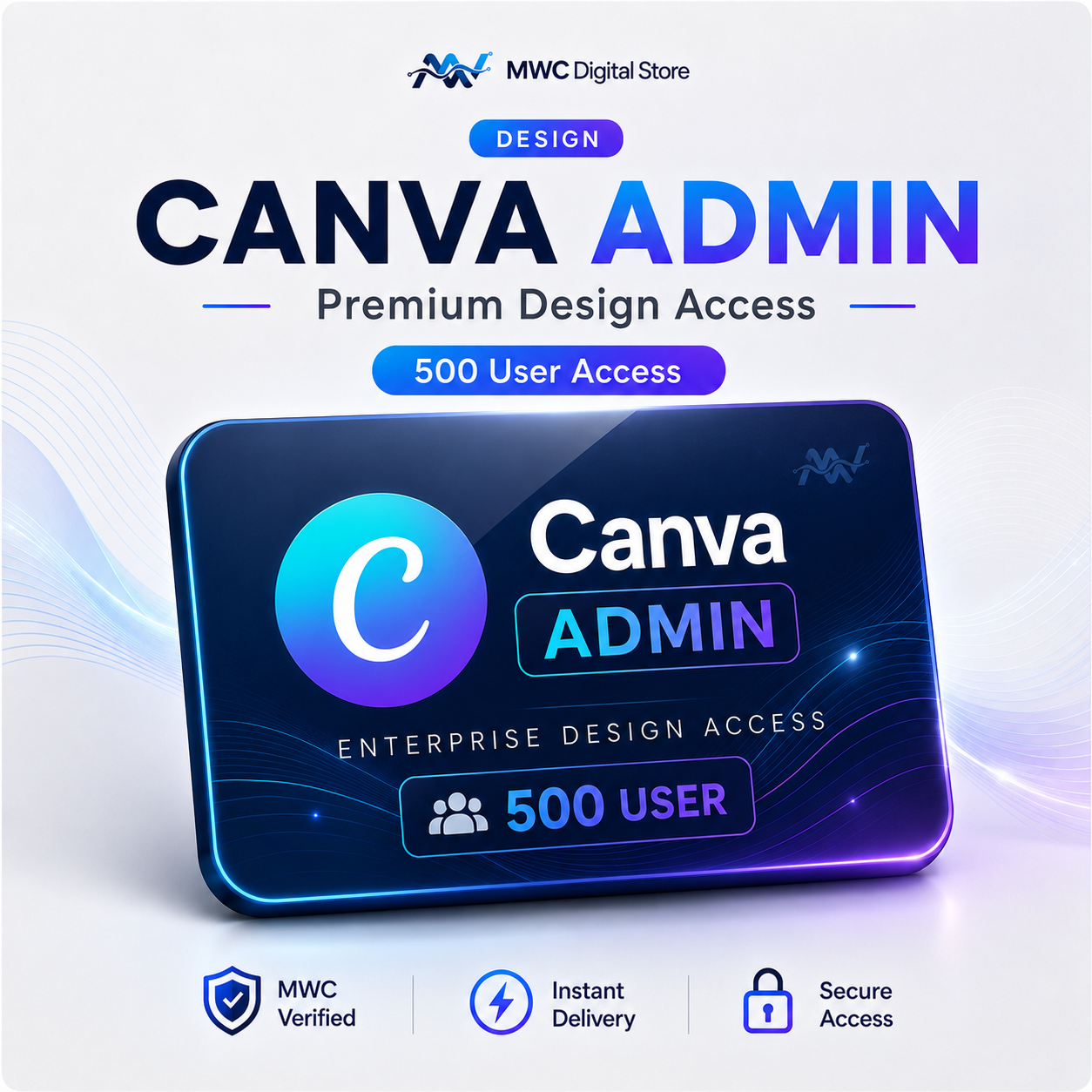 Canva Admin Account (User 500) — Micro Wave Creation product